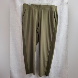 Athleta Pants Women's Olive Green Brooklyn Stretch Ankle Pull On Comfort Size 16